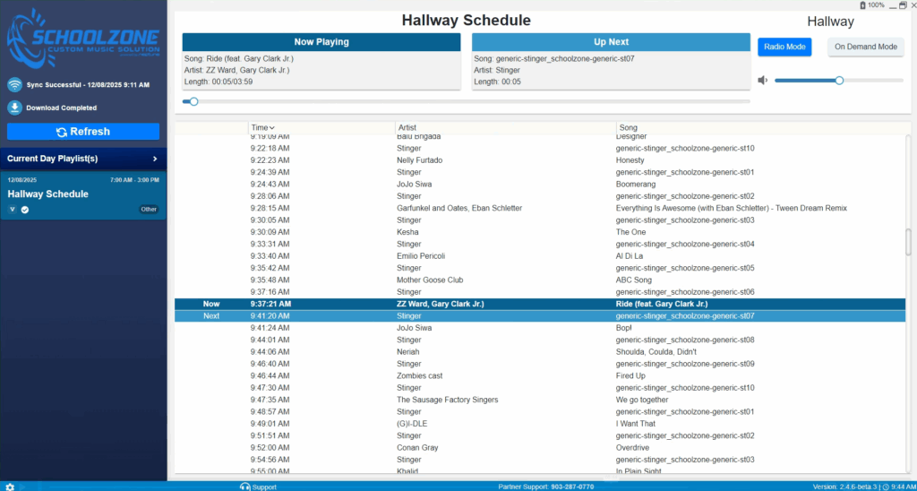 sz player radio mode